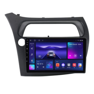 Navigatie dedicata cu Android Honda Civic VIII Hatchback 2006 - 2011, 3GB RAM, Radio GPS Dual Zone, Display HD QLED 9" Touchscreen, Internet Wi-Fi si slot SIM 4G, Bluetooth, MirrorLink, USB