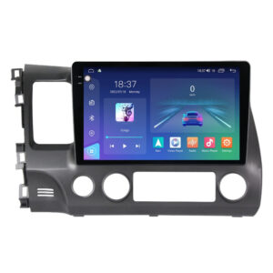 Navigatie dedicata cu Android Honda Civic VIII Sedan 2006 - 2011, 8GB RAM, Radio GPS Dual Zone, Display 2K QLED 10.36" Touchscreen, Internet Wi-Fi si slot SIM 4G, Bluetooth, MirrorLink, USB