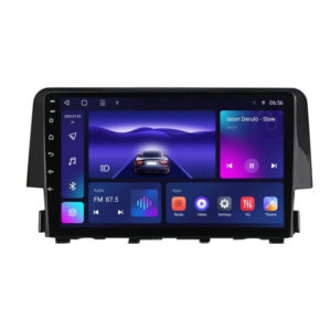 Navigatie dedicata cu Android Honda Civic X 2015 - 2021, 3GB RAM, Radio GPS Dual Zone, Display HD QLED 9" Touchscreen, Internet Wi-Fi si slot SIM 4G, Bluetooth, MirrorLink, USB