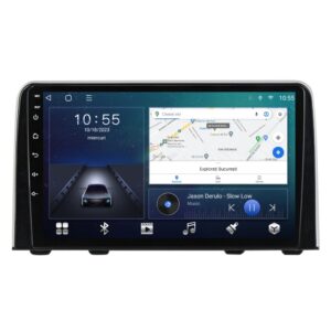 Navigatie dedicata cu Android Honda CR-V V 2017 - 2022, 2GB RAM, Radio GPS Dual Zone, Display HD QLED 9" Touchscreen, Internet Wi-Fi si slot SIM 4G, Bluetooth, MirrorLink, USB