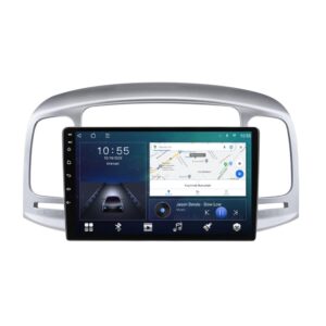 Navigatie dedicata cu Android Hyundai Accent III 2005 - 2010, 2GB RAM, Radio GPS Dual Zone, Display HD QLED 9" Touchscreen, Internet Wi-Fi si slot SIM 4G, Bluetooth, MirrorLink, USB