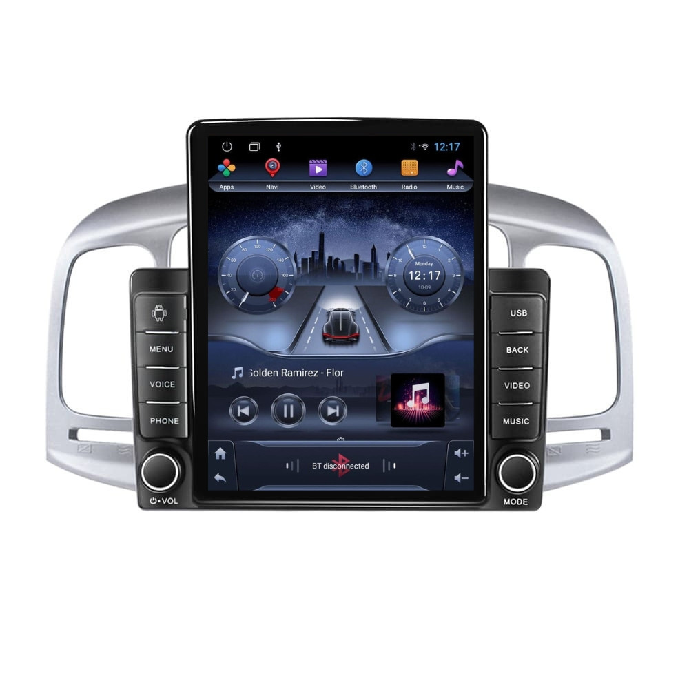 Navigatie dedicata cu Android Hyundai Accent III 2005 - 2010, 2GB RAM, Radio GPS Dual Zone, Touchscreen IPS 9.7" HD tip Tesla, Internet Wi-Fi, Bluetooth, MirrorLink, USB
