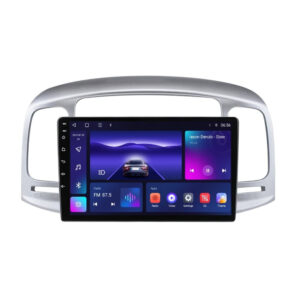 Navigatie dedicata cu Android Hyundai Accent III 2005 - 2010, 3GB RAM, Radio GPS Dual Zone, Display HD QLED 9" Touchscreen, Internet Wi-Fi si slot SIM 4G, Bluetooth, MirrorLink, USB