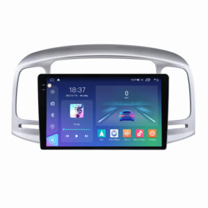 Navigatie dedicata cu Android Hyundai Accent III 2005 - 2010, 8GB RAM, Radio GPS Dual Zone, Display 2K QLED 9.5" Touchscreen, Internet Wi-Fi si slot SIM 4G, Bluetooth, MirrorLink, USB