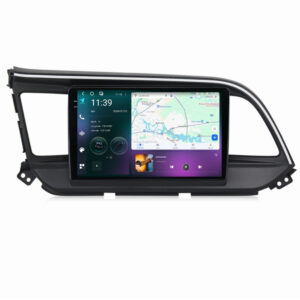 Navigatie dedicata cu Android Hyundai Elantra VI 2019 - 2020, 12GB RAM, Radio GPS Dual Zone, Display 2K QLED 9.5" Touchscreen, Internet Wi-Fi si slot SIM 4G, Bluetooth, MirrorLink, USB