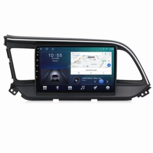 Navigatie dedicata cu Android Hyundai Elantra VI 2019 - 2020, 2GB RAM, Radio GPS Dual Zone, Display HD QLED 9" Touchscreen, Internet Wi-Fi si slot SIM 4G, Bluetooth, MirrorLink, USB