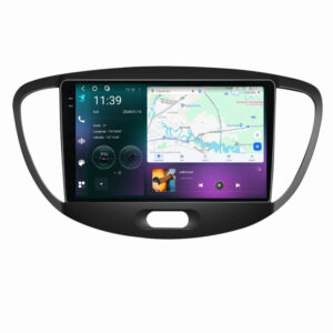 Navigatie dedicata cu Android Hyundai i10 2007 - 2013, 12GB RAM, Radio GPS Dual Zone, Display 2K QLED 9.5" Touchscreen, Internet Wi-Fi si slot SIM 4G, Bluetooth, MirrorLink, USB