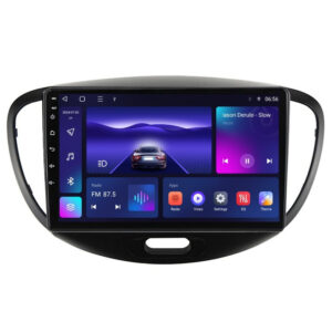 Navigatie dedicata cu Android Hyundai i10 2007 - 2013, 3GB RAM, Radio GPS Dual Zone, Display HD QLED 9" Touchscreen, Internet Wi-Fi si slot SIM 4G, Bluetooth, MirrorLink, USB