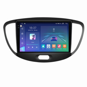 Navigatie dedicata cu Android Hyundai i10 2007 - 2013, 8GB RAM, Radio GPS Dual Zone, Display 2K QLED 9.5" Touchscreen, Internet Wi-Fi si slot SIM 4G, Bluetooth, MirrorLink, USB