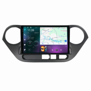 Navigatie dedicata cu Android Hyundai i10 2013 - 2019, 12GB RAM, Radio GPS Dual Zone, Display 2K QLED 9.5" Touchscreen, Internet Wi-Fi si slot SIM 4G, Bluetooth, MirrorLink, USB