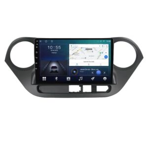 Navigatie dedicata cu Android Hyundai i10 2013 - 2019, 2GB RAM, Radio GPS Dual Zone, Display HD QLED 9" Touchscreen, Internet Wi-Fi si slot SIM 4G, Bluetooth, MirrorLink, USB