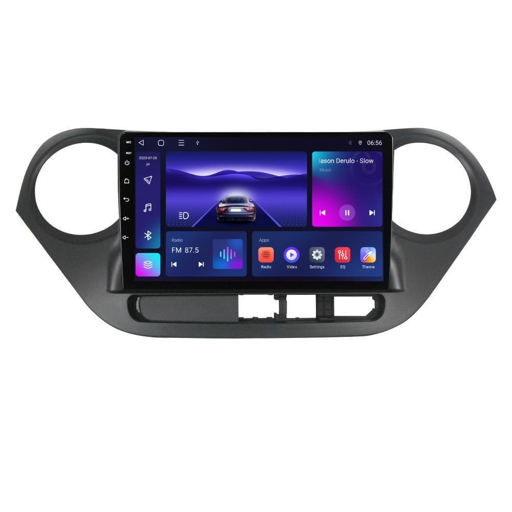 Navigatie dedicata cu Android Hyundai i10 2013 - 2019, 3GB RAM, Radio GPS Dual Zone, Display HD QLED 9" Touchscreen, Internet Wi-Fi si slot SIM 4G, Bluetooth, MirrorLink, USB