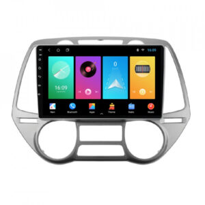 Navigatie dedicata cu Android Hyundai i20 2008 - 2012, clima automata, 1GB RAM, Radio GPS Dual Zone, Display HD IPS 9" Touchscreen, Internet Wi-Fi, Bluetooth, MirrorLink, USB