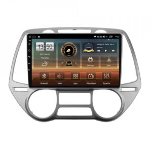 Navigatie dedicata cu Android Hyundai i20 2008 - 2012, clima automata, 6GB RAM, Radio GPS Dual Zone, Display HD QLED 9" Touchscreen, Internet Wi-Fi si slot SIM 4G, Bluetooth, MirrorLink, USB