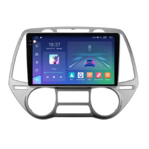 Navigatie dedicata cu Android Hyundai i20 2008 - 2012, clima automata, 8GB RAM, Radio GPS Dual Zone, Display 2K QLED 9.5" Touchscreen, Internet Wi-Fi si slot SIM 4G, Bluetooth, MirrorLink, USB