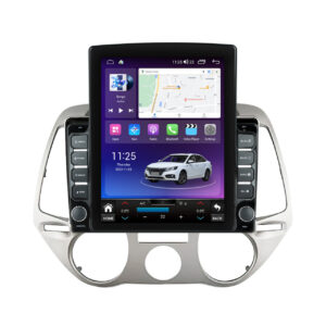 Navigatie dedicata cu Android Hyundai i20 2008 - 2012, clima manuala, 4GB RAM, Radio GPS Dual Zone, Touchscreen IPS 9.7" HD tip Tesla, Internet Wi-Fi si slot SIM 4G, Bluetooth, MirrorLink, USB