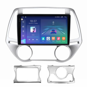 Navigatie dedicata cu Android Hyundai i20 2012 - 2014, 8GB RAM, Radio GPS Dual Zone, Display 2K QLED 9.5" Touchscreen, Internet Wi-Fi si slot SIM 4G, Bluetooth, MirrorLink, USB