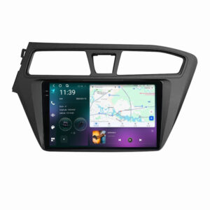 Navigatie dedicata cu Android Hyundai i20 2014 - 2018, 12GB RAM, Radio GPS Dual Zone, Display 2K QLED 9.5" Touchscreen, Internet Wi-Fi si slot SIM 4G, Bluetooth, MirrorLink, USB