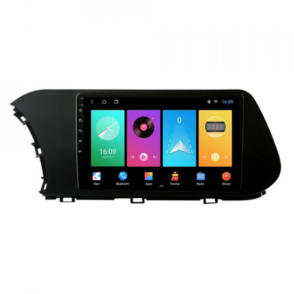 Navigatie dedicata cu Android Hyundai i20 dupa 2020, 1GB RAM, Radio GPS Dual Zone, Display HD IPS 10" Touchscreen, Internet Wi-Fi, Bluetooth, MirrorLink, USB