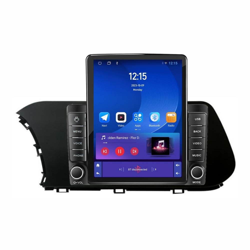 Navigatie dedicata cu Android Hyundai i20 dupa 2020, 1GB RAM, Radio GPS Dual Zone, Touchscreen IPS 9.7" HD tip Tesla, Internet Wi-Fi, Bluetooth, MirrorLink, USB