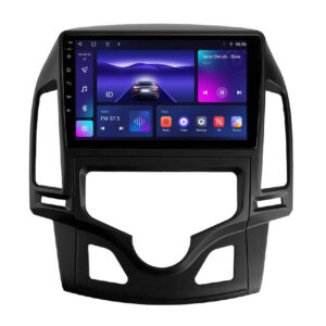 Navigatie dedicata cu Android Hyundai i30 2007 - 2012, clima automata, 3GB RAM, Radio GPS Dual Zone, Display HD QLED 9" Touchscreen, Internet Wi-Fi si slot SIM 4G, Bluetooth, MirrorLink, USB