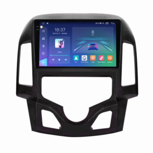 Navigatie dedicata cu Android Hyundai i30 2007 - 2012, clima automata, 4GB RAM, Radio GPS Dual Zone, Display 2K QLED 9.5" Touchscreen, Internet Wi-Fi si slot SIM 4G, Bluetooth, MirrorLink, USB