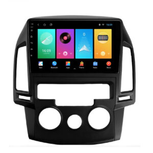 Navigatie dedicata cu Android Hyundai i30 2007 - 2012, clima manuala, 2GB RAM, Radio GPS Dual Zone, Display HD IPS 9" Touchscreen, Internet Wi-Fi, Bluetooth, MirrorLink, USB