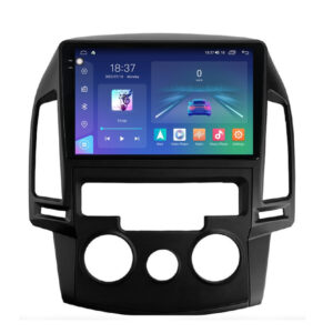 Navigatie dedicata cu Android Hyundai i30 2007 - 2012, clima manuala, 4GB RAM, Radio GPS Dual Zone, Display 2K QLED 9.5" Touchscreen, Internet Wi-Fi si slot SIM 4G, Bluetooth, MirrorLink, USB