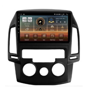 Navigatie dedicata cu Android Hyundai i30 2007 - 2012, clima manuala, 8GB RAM, Radio GPS Dual Zone, Display HD QLED 9" Touchscreen, Internet Wi-Fi si slot SIM 4G, Bluetooth, MirrorLink, USB