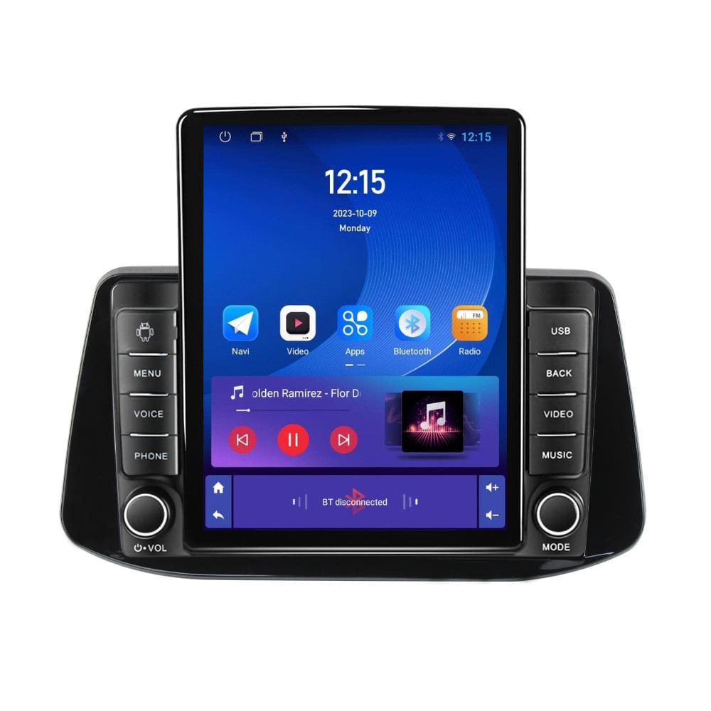 Navigatie dedicata cu Android Hyundai i30 dupa 2017, 1GB RAM, Radio GPS Dual Zone, Touchscreen IPS 9.7" HD tip Tesla, Internet Wi-Fi, Bluetooth, MirrorLink, USB