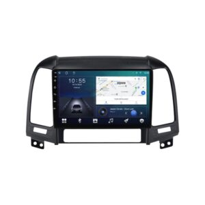 Navigatie dedicata cu Android Hyundai Santa Fe II 2006 - 2012, 2GB RAM, Radio GPS Dual Zone, Display HD QLED 9" Touchscreen, Internet Wi-Fi si slot SIM 4G, Bluetooth, MirrorLink, USB