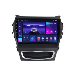 Navigatie dedicata cu Android Hyundai Santa Fe III / Grand Santa Fe 2012 - 2018, 3GB RAM, Radio GPS Dual Zone, Display HD QLED 9" Touchscreen, Internet Wi-Fi si slot SIM 4G, Bluetooth, MirrorLink, USB