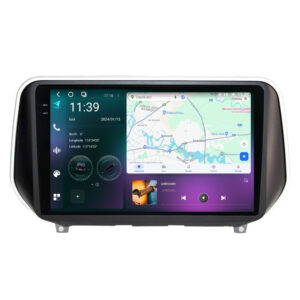 Navigatie dedicata cu Android Hyundai Santa Fe IV dupa 2018, 12GB RAM, Radio GPS Dual Zone, Display 2K QLED 10.36" Touchscreen, Internet Wi-Fi si slot SIM 4G, Bluetooth, MirrorLink, USB