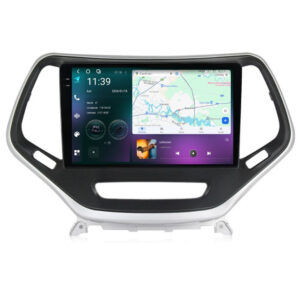 Navigatie dedicata cu Android Jeep Cherokee V 2014 - 2019, 12GB RAM, Radio GPS Dual Zone, Display 2K QLED 10.36" Touchscreen, Internet Wi-Fi si slot SIM 4G, Bluetooth, MirrorLink, USB