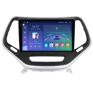 Navigatie dedicata cu Android Jeep Cherokee V 2014 - 2019, 8GB RAM, Radio GPS Dual Zone, Display 2K QLED 10.36" Touchscreen, Internet Wi-Fi si slot SIM 4G, Bluetooth, MirrorLink, USB