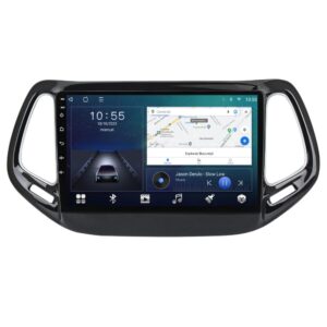 Navigatie dedicata cu Android Jeep Compass II 2016 - 2021, 2GB RAM, Radio GPS Dual Zone, Display HD QLED 10" Touchscreen, Internet Wi-Fi si slot SIM 4G, Bluetooth, MirrorLink, USB