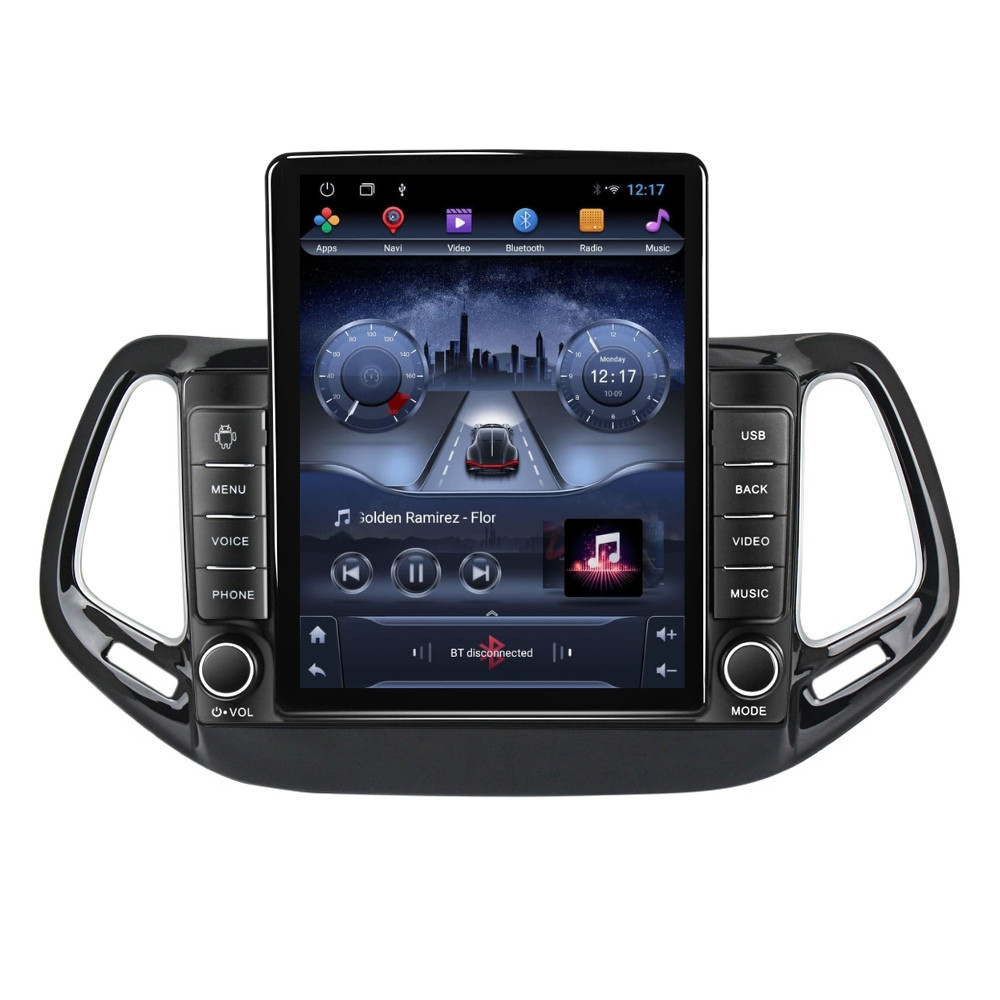 Navigatie dedicata cu Android Jeep Compass II 2016 - 2021, 2GB RAM, Radio GPS Dual Zone, Touchscreen IPS 9.7" HD tip Tesla, Internet Wi-Fi, Bluetooth, MirrorLink, USB