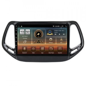 Navigatie dedicata cu Android Jeep Compass II 2016 - 2021, 8GB RAM, Radio GPS Dual Zone, Display HD QLED 10" Touchscreen, Internet Wi-Fi si slot SIM 4G, Bluetooth, MirrorLink, USB