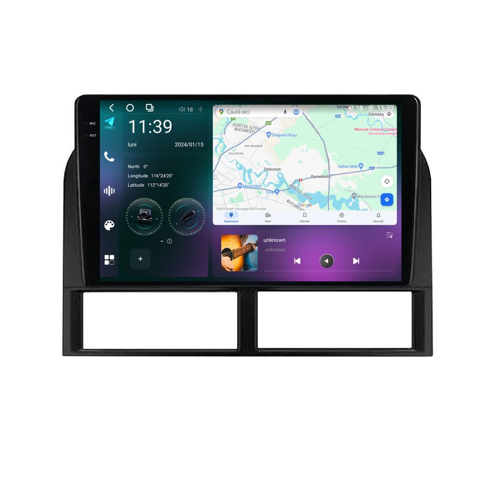 Navigatie dedicata cu Android Jeep Grand Cherokee II 1998 - 2005, 12GB RAM, Radio GPS Dual Zone, Display 2K QLED 9.5" Touchscreen, Internet Wi-Fi si slot SIM 4G, Bluetooth, MirrorLink, USB