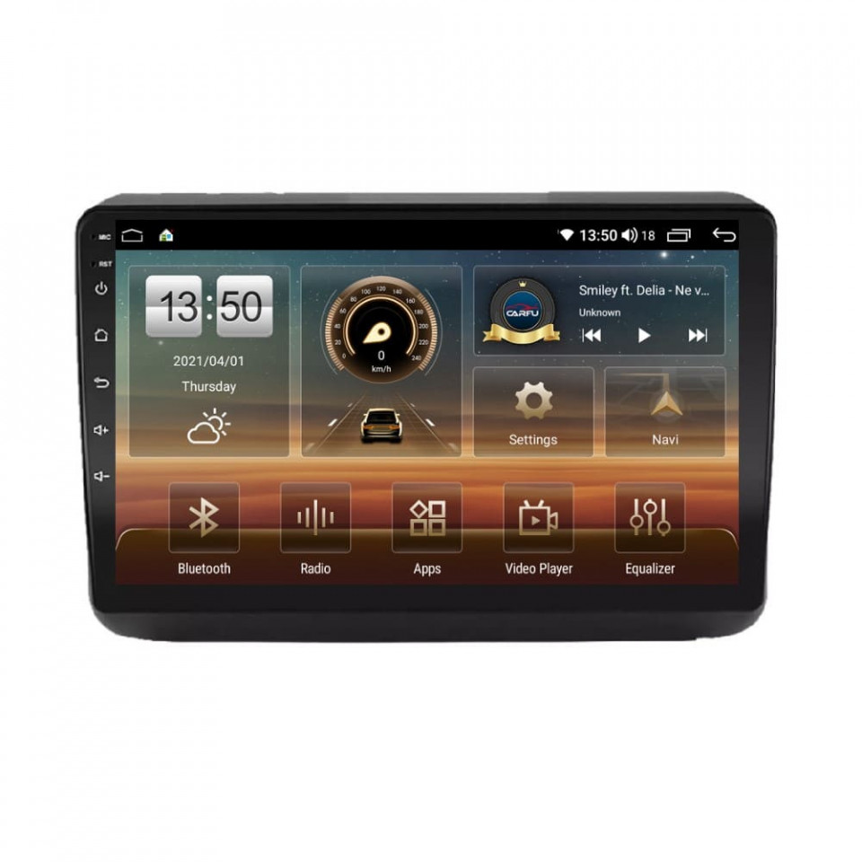 Navigatie dedicata cu Android Jeep Grand Cherokee IV 2014 - 2021, 4GB RAM, Radio GPS Dual Zone, Display HD QLED 9" Touchscreen, Internet Wi-Fi si slot SIM 4G, Bluetooth, MirrorLink, USB