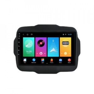 Navigatie dedicata cu Android Jeep Renegade dupa 2014, 1GB RAM, Radio GPS Dual Zone, Display HD IPS 9" Touchscreen, Internet Wi-Fi, Bluetooth, MirrorLink, USB