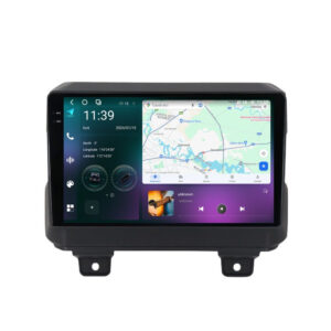 Navigatie dedicata cu Android Jeep Wrangler IV dupa 2018, 12GB RAM, Radio GPS Dual Zone, Display 2K QLED 9.5" Touchscreen, Internet Wi-Fi si slot SIM 4G, Bluetooth, MirrorLink, USB