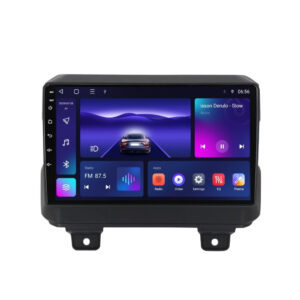 Navigatie dedicata cu Android Jeep Wrangler IV dupa 2018, 3GB RAM, Radio GPS Dual Zone, Display HD QLED 9" Touchscreen, Internet Wi-Fi si slot SIM 4G, Bluetooth, MirrorLink, USB