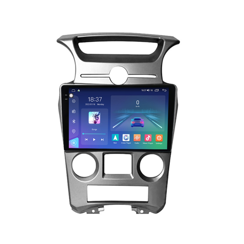 Navigatie dedicata cu Android KIA Carens III 2006 - 2013, clima automata, 8GB RAM, Radio GPS Dual Zone, Display 2K QLED 9.5" Touchscreen, Internet Wi-Fi si slot SIM 4G, Bluetooth, MirrorLink, USB