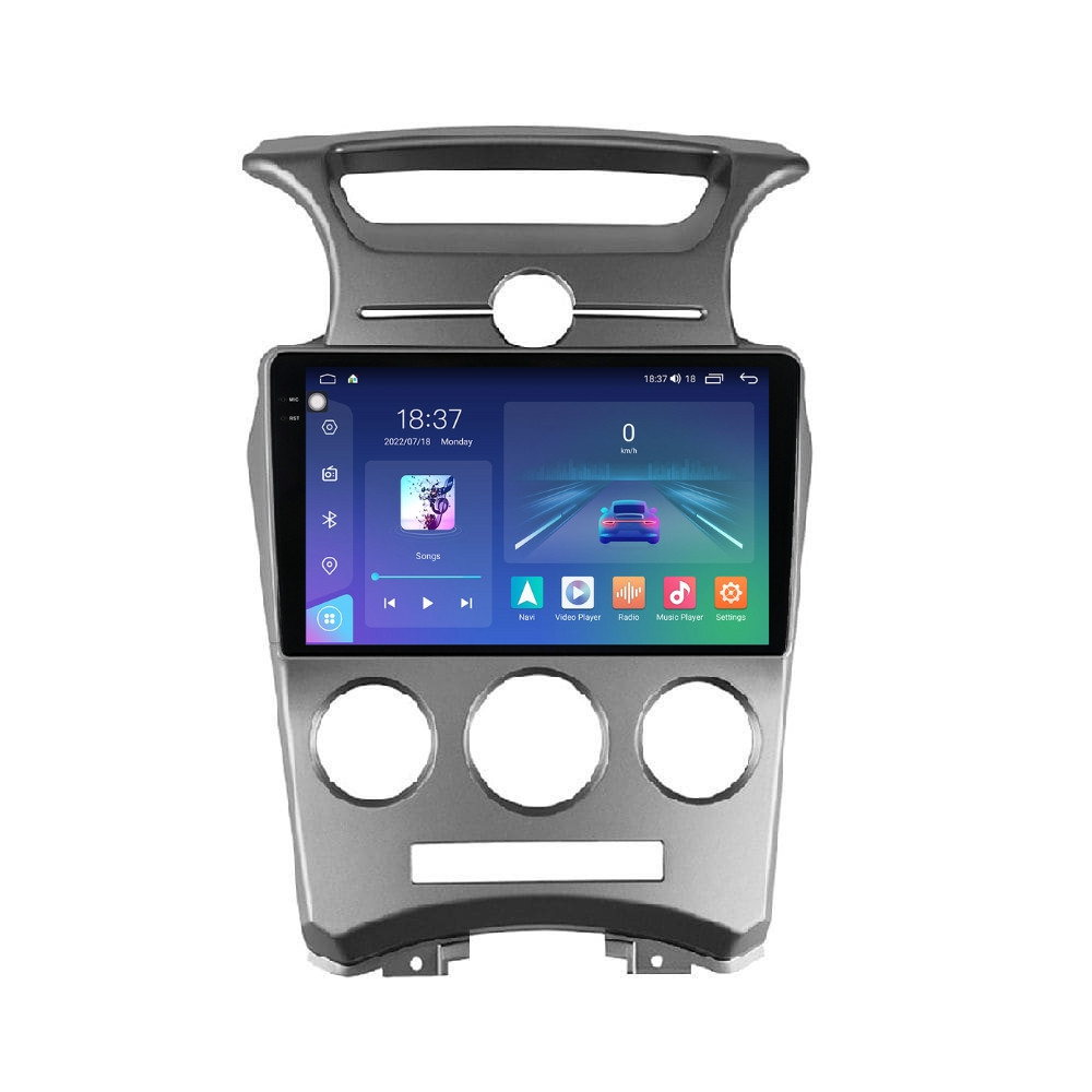 Navigatie dedicata cu Android KIA Carens III 2006 - 2013, clima manuala, 4GB RAM, Radio GPS Dual Zone, Display 2K QLED 9.5" Touchscreen, Internet Wi-Fi si slot SIM 4G, Bluetooth, MirrorLink, USB