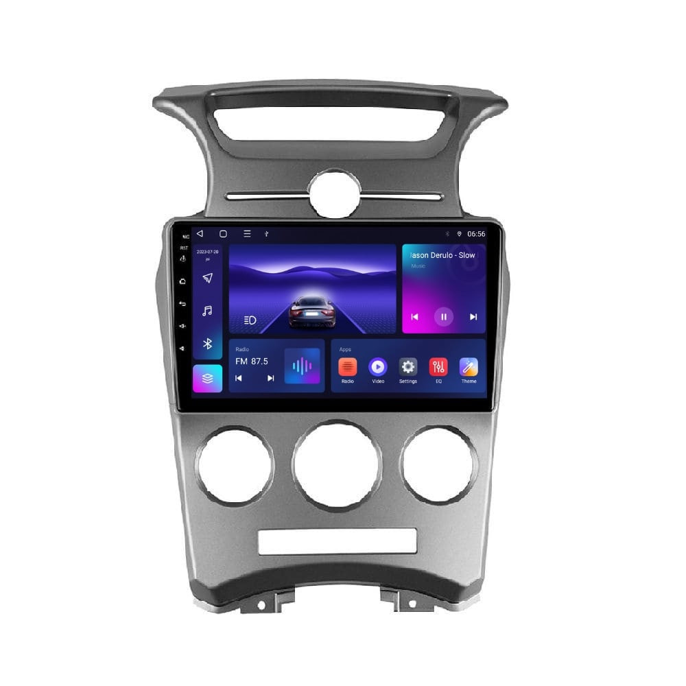 Navigatie dedicata cu Android KIA Carens III 2006 - 2013, clima manuala, 3GB RAM, Radio GPS Dual Zone, Display HD QLED 9" Touchscreen, Internet Wi-Fi si slot SIM 4G, Bluetooth, MirrorLink, USB