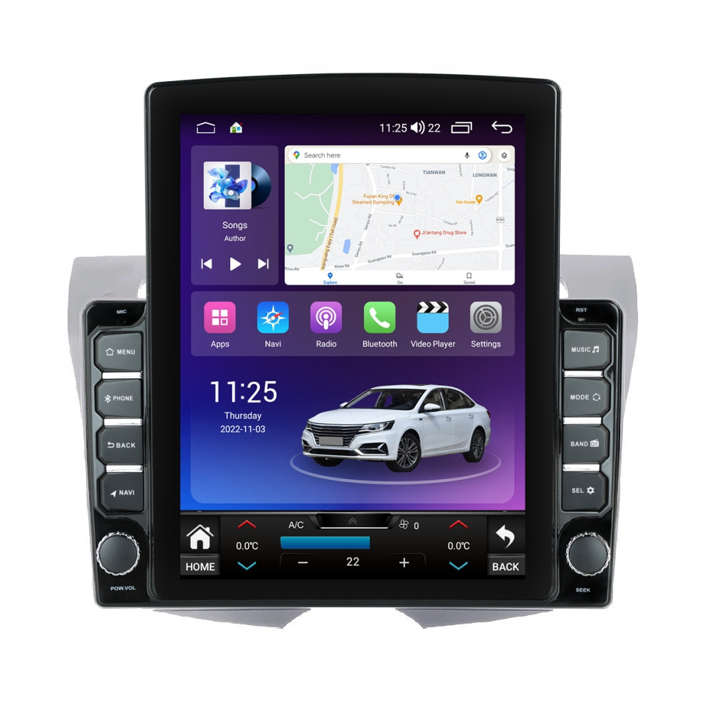 Navigatie dedicata cu Android Kia Picanto I 2007 - 2011, 8GB RAM, Radio GPS Dual Zone, Touchscreen IPS 9.7" HD tip Tesla, Internet Wi-Fi si slot SIM 4G, Bluetooth, MirrorLink, USB