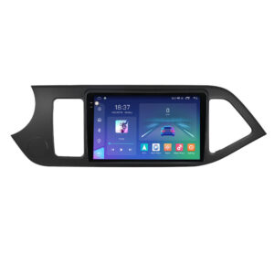 Navigatie dedicata cu Android Kia Picanto II 2011 - 2017, 8GB RAM, Radio GPS Dual Zone, Display 2K QLED 9.5" Touchscreen, Internet Wi-Fi si slot SIM 4G, Bluetooth, MirrorLink, USB