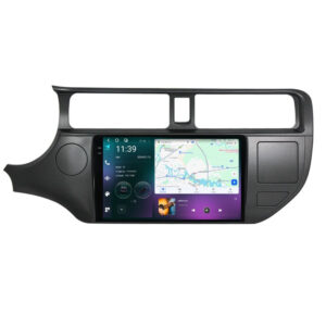 Navigatie dedicata cu Android Kia Rio III 2011 - 2014, 12GB RAM, Radio GPS Dual Zone, Display 2K QLED 9.5" Touchscreen, Internet Wi-Fi si slot SIM 4G, Bluetooth, MirrorLink, USB