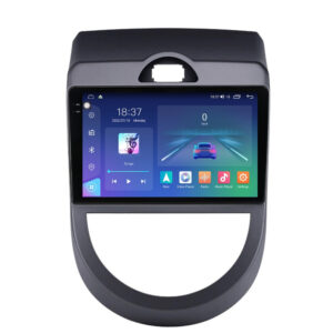 Navigatie dedicata cu Android Kia Soul 2009 - 2013, 4GB RAM, Radio GPS Dual Zone, Display 2K QLED 9.5" Touchscreen, Internet Wi-Fi si slot SIM 4G, Bluetooth, MirrorLink, USB